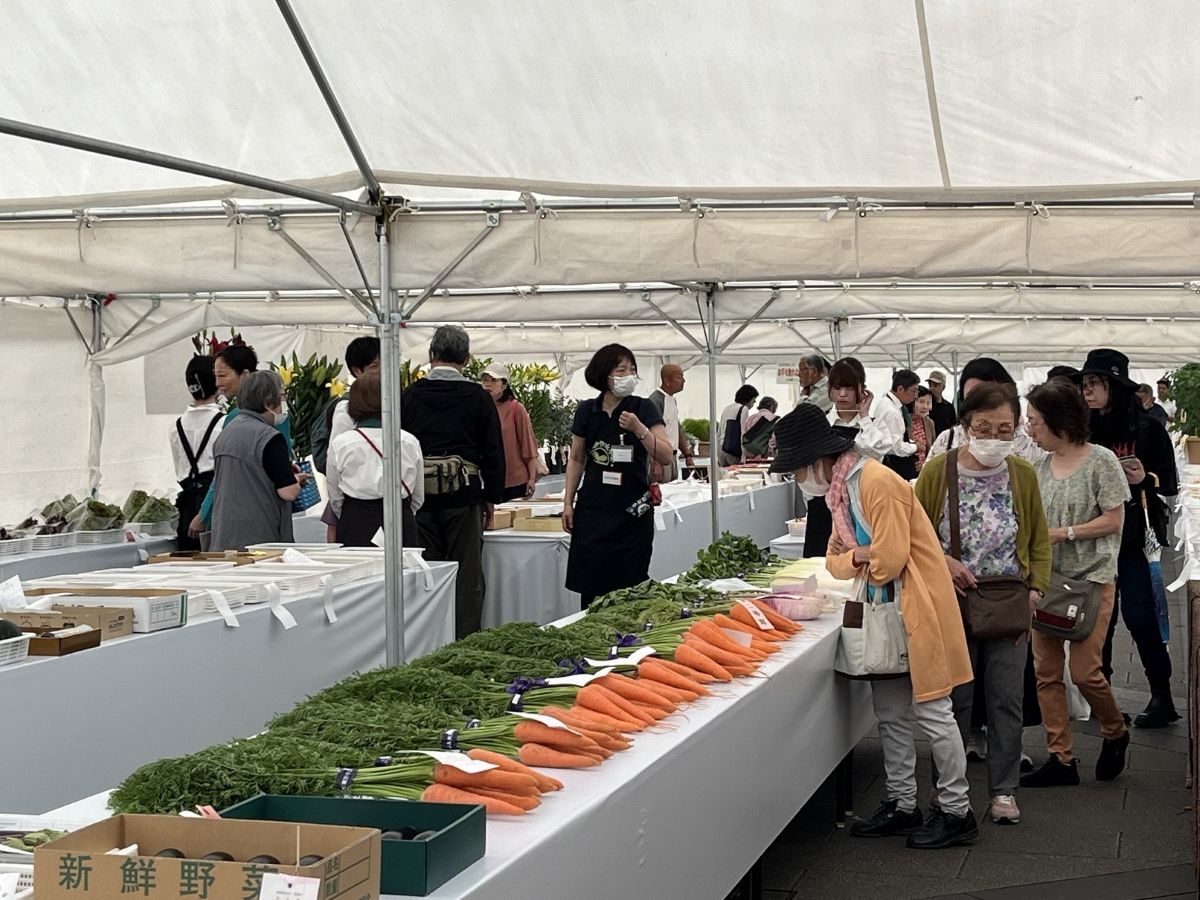 世田谷区夏季農産物品評会の様子